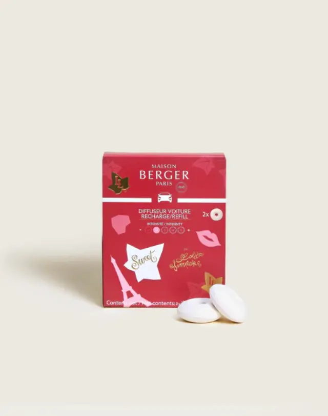 Maison Berger Paris Car Refill Σέτ Ανταλλακτικοί κεραμικοί δίσκοι διαχύτη αυτοκινήτου Lolita Lempicka Sweet