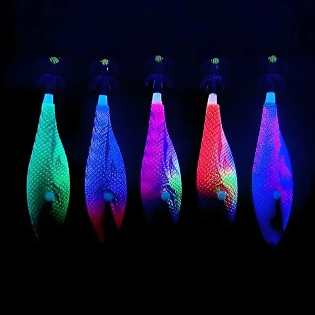 Yokai JLC Fluor Squid Jig – Καλαμαριέρα UV/GLOW με Διπλές Βελόνες BKK Lime Yellow 2