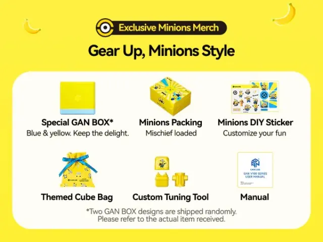 GAN V100 MagLev UV 3x3 (Minions Edition) 3