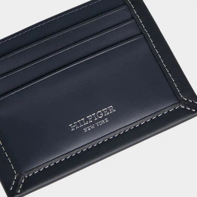 Tommy Hilfiger - Ανδρική θήκη καρτών Prep Classics Leather Card Holder AM0AM11870-DW6 Μπλε Σκούρο 3