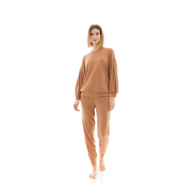 Πιτζάμα Homewear SOLID SOFT JACQUARD W1422 Pink Label - XXL