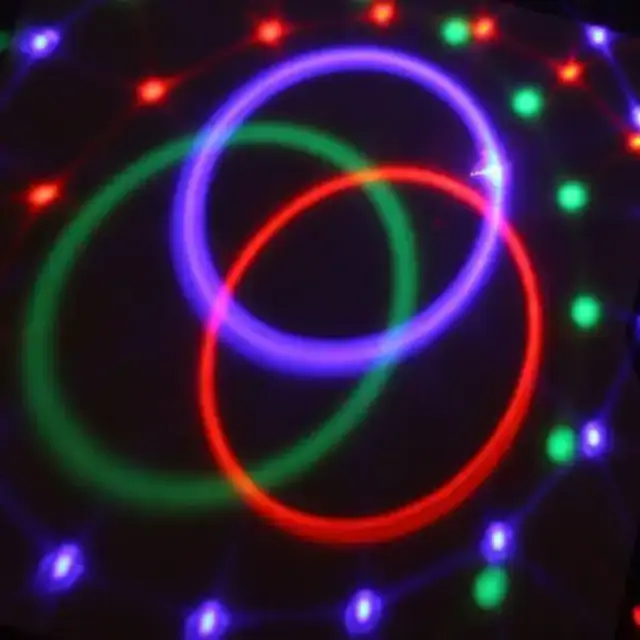 YB-689 Διακοσμητικό Φωτιστικό με Φωτισμό RGB Party Light LED σε Μαύρο Χρώμα 2