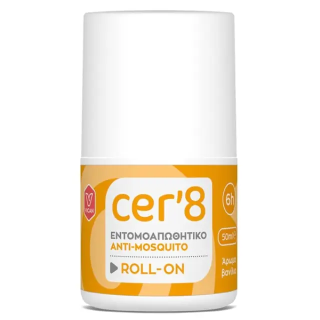 Cer’8 Εντομοαπωθητικό Roll-On με Άρωμα Βανίλια, 50ml