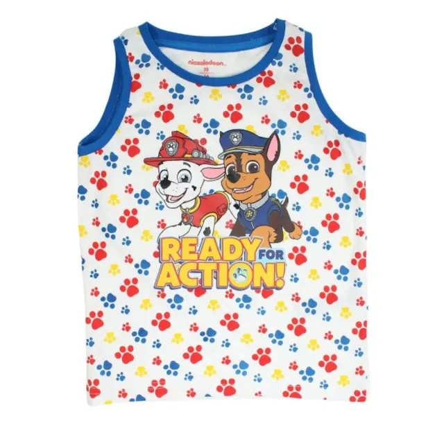 Πιτζάμα Καλοκαίρι Paw Patrol White Blue 8010241 - 6-7 Y (122cm) 2