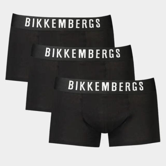 Bikkembergs - Ανδρικά Μποξεράκια 3Pack BKK1UTR10TR-BLACK Μαύρο - 2XL