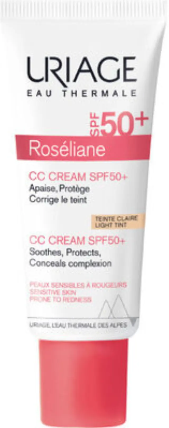Uriage Roseliane CC Cream Light Tint SPF50 Ενυδατική Κρέμα με Χρώμα Πολύ Υψηλής Αντηλιακής Προστασίας, 40ml