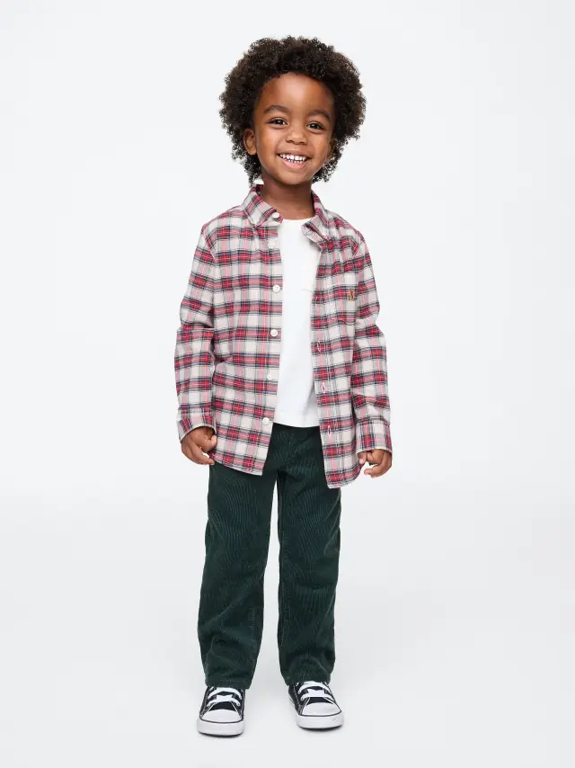 babyGap Μπεζ Κοτλέ Παντελόνι moores green - 6-12M