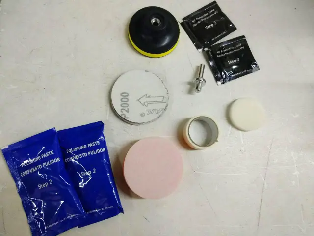 ΚΙΤ αποκατάστασης διαύγειας φαναριών - Headlight restoration KIT 2