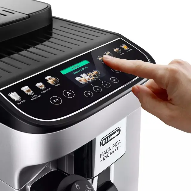 De'Longhi ECAM310.80.SB Magnifica Evo Next Αυτόματη Μηχανή Espresso 1450W Πίεσης 15bar με Μύλο Άλεσης Καφέ 2