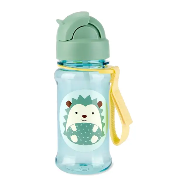 Skip Hop Zoo Tritan Παγούρι με Καλαμάκι 355ml Hedgehog Blue