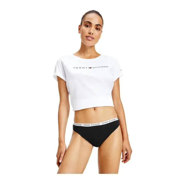 Tommy Hilfiger Γυναικείο String Recycled Cotton Thong - Τριπλό Πακέτο, Χρώμα Μαύρο-Μαύρο 2