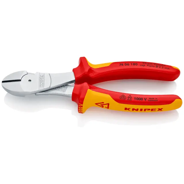 Knipex 7406180 Πλαγιοκόφτης με βαριά μόνωση και με μετατόπιση άξονα No180mm