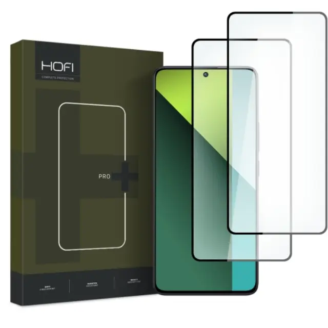 Hofi Full Face Tempered Glass 2τμχ Μαύρο (Redmi Note 13 5G / 13 Pro 4G / 13 Pro 5G / 14S)