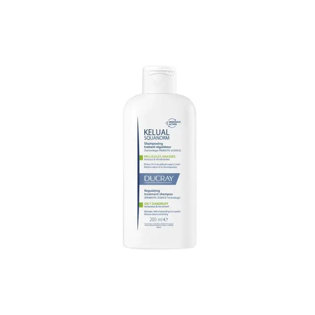 Ducray Kelual Squanorm Oily Dandruff Ρυθμιστικό Σαμπουάν Θεραπείας για Λιπαρή Πιτυρίδα, 200ml