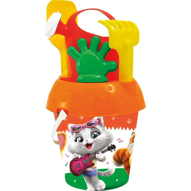 Καλοκαιρινο Adriatic Κουβαδακι Με Ποτιστηρι Cats 18Cm (994) Πολύχρωμο