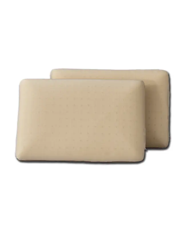 Ζεύγος Μαξιλάρια Υπνου 40Χ60 Μέτρια Memory Foam Palamaiki Me And You Beige 100% Ζέρσευ Πολυέστερ
