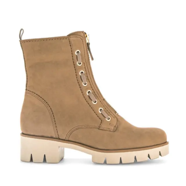 Gabor Μποτάκια Γυναικείο δέρμα Nubuck Μπεζ GAB/51716 14-NUT