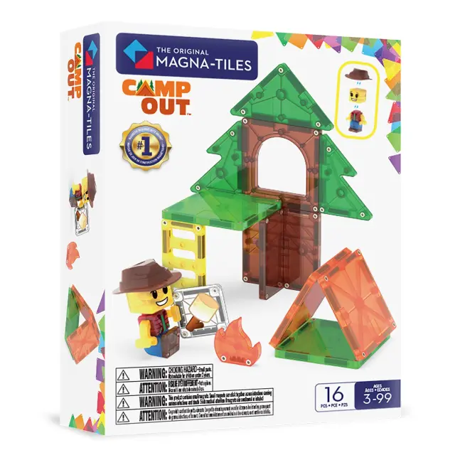 Magna-Tiles Μαγνητικά Πλακίδια Camp Out 16 Κομμάτια (3+ ετών) 262016CO
