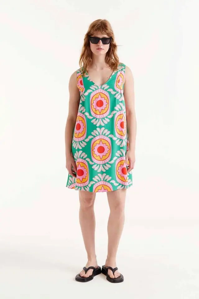 COMPANIA FANTASTICA SHORT DRESS (52C-12106-MULTICOLOR) - XS 2