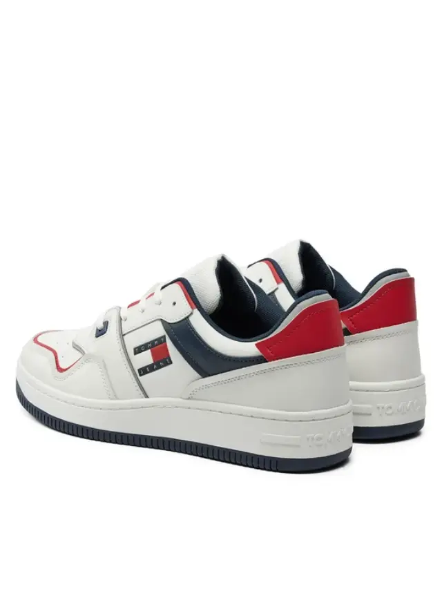 Tommy Hilfiger - Ανδρικά Sneakers Retro Basket EM0EM01463-XLC Λευκό 3