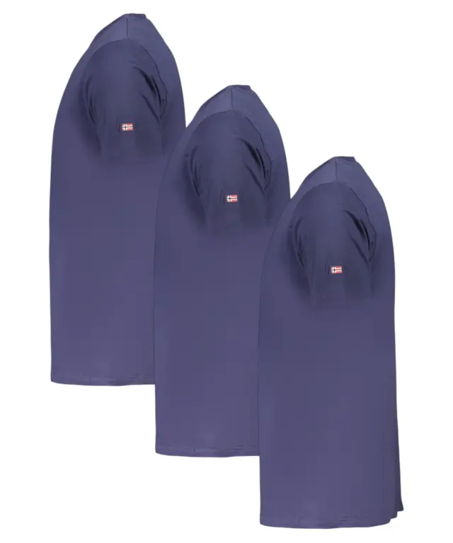 Norway Nautical School - Ανδρικές Φανέλες 3Pack 866000-NAVY Μπλε 3