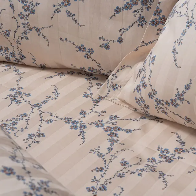 Beauty Home Σετ κουβερλί υπέρδιπλο Art 12210 Anastasia 100% Βαμβακοσατέν 300tc 220x240 Μπεζ 2