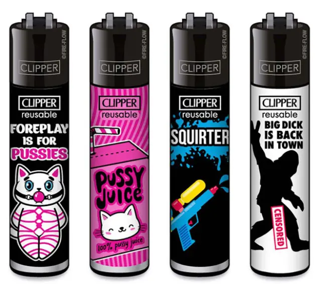 Clipper Αναπτήρας Μεγάλος - Porn Slogan #4 (Ειδική Εκδοση 18+)