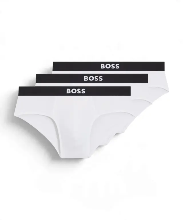 Hugo Boss - Ανδρικά Σλιπ 3Pack Hipbr 50546561-100 Λευκό