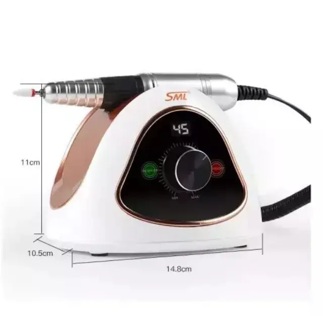 SML Τροχός Νυχιών Ρεύματος 45000rpm σε Λευκό/Μωβ Χρώμα 65W M15 3