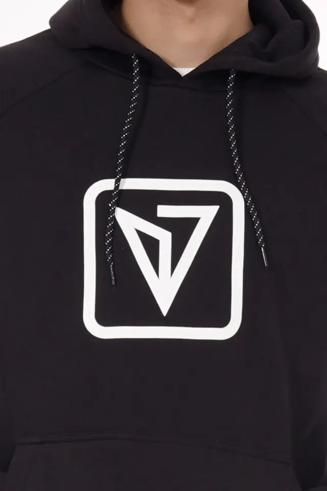 Magnetic North Ανδρικό Φούτερ Fleece με Κουκούλα 22051-BLACK Μαύρο - S 2