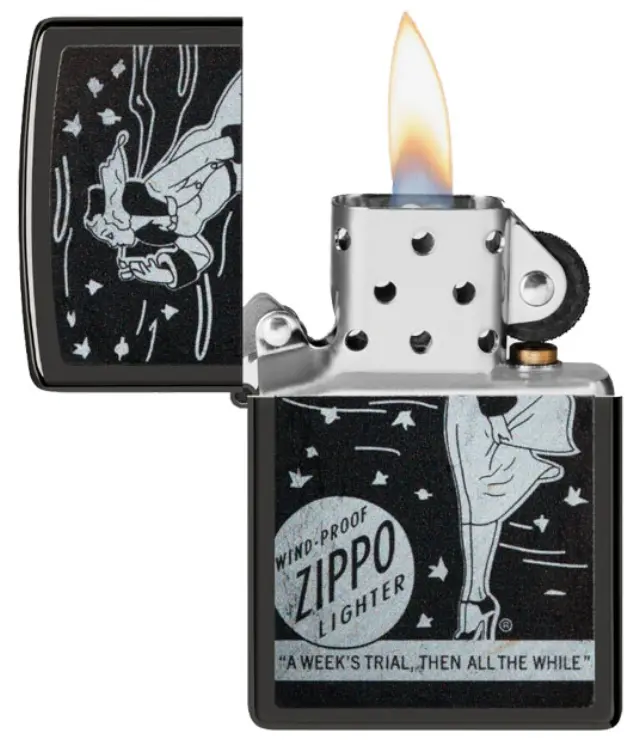 ZIPPO Αναπτήρας - 48456 Windy Girl Black 2