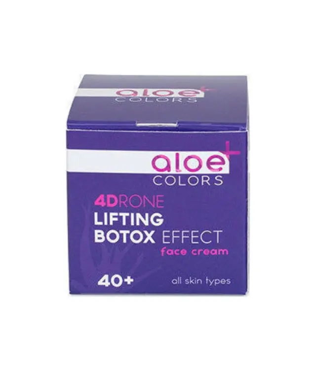 Aloe+ Colors 4Drone Lifting Botox Effect 24ωρη Κρέμα Προσώπου για Ενυδάτωση. Αντιγήρανση & Σύσφιξη με Υαλουρονικό Οξύ & Aloe Vera 50ml