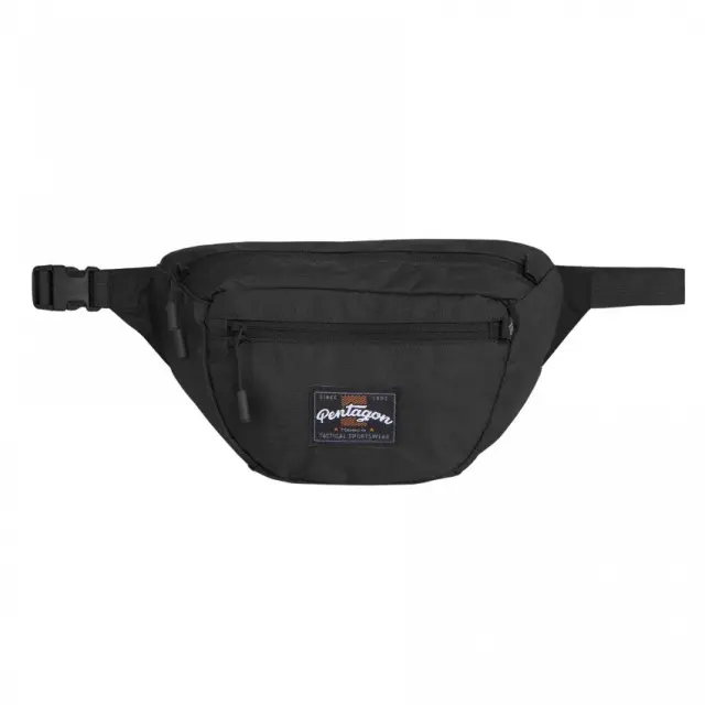 Pentagon Minor Travel Pouch 1.3lt-Τσαντάκι Μέσης 1.3 Λίτρων - 01-Black-Μαύρο