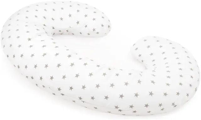 Μαξιλάρι Εγκυμοσύνης 55x25x130cm Grey Stars 5904506826889