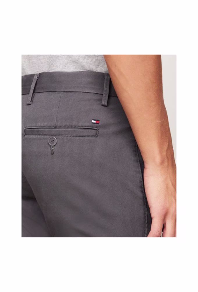 Tommy Hilfiger Ανδρικό Παντελόνι Chino Ελαστικό Γκρι Γκρι 2