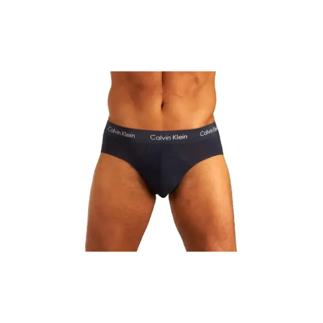 Calvin Klein Ανδρικό Σλιπ LRB -Τριπλό Πακέτο, Χρώμα Μπλε Shadow/Μαύρο/Cobalt - S 2