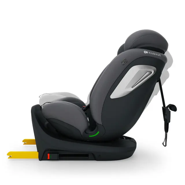 Kinderkraft i-Grow 2 Plus Κάθισμα Αυτοκινήτου i-Size 40-150cm ISOFIX 360° Grey 3