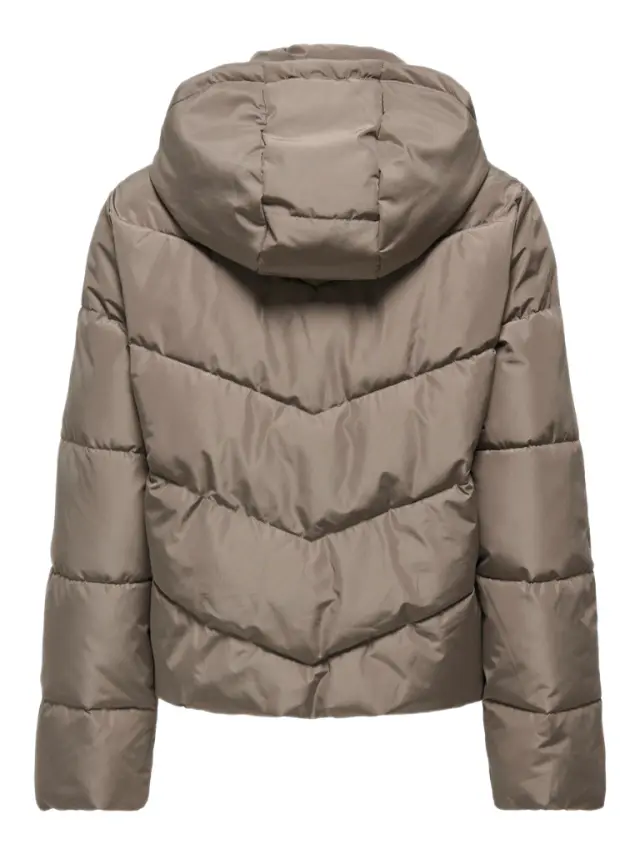 Only ONLCAROLINA γυναικείο κοντό puffer μπουφάν με κουκούλα 15373797-1 2