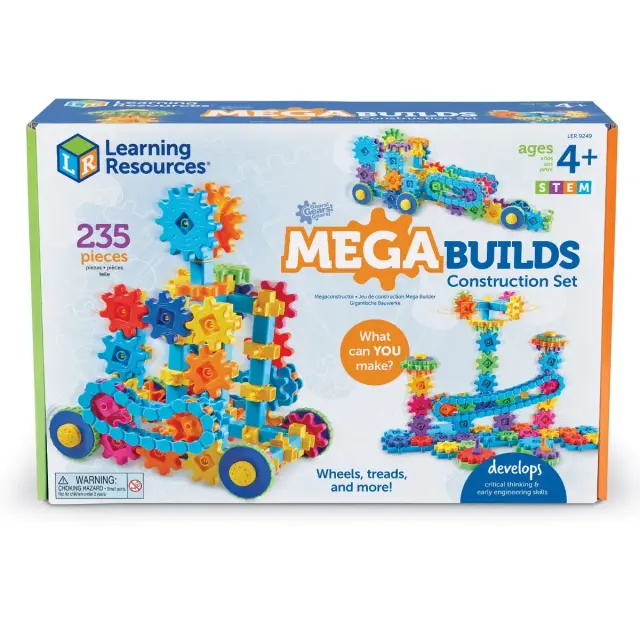 Learning Resources Εκπαιδευτικό Παιχνίδι Gears! Gears! Gears!® Mega Builds Construction Set για 4+ ετών LER 9249
