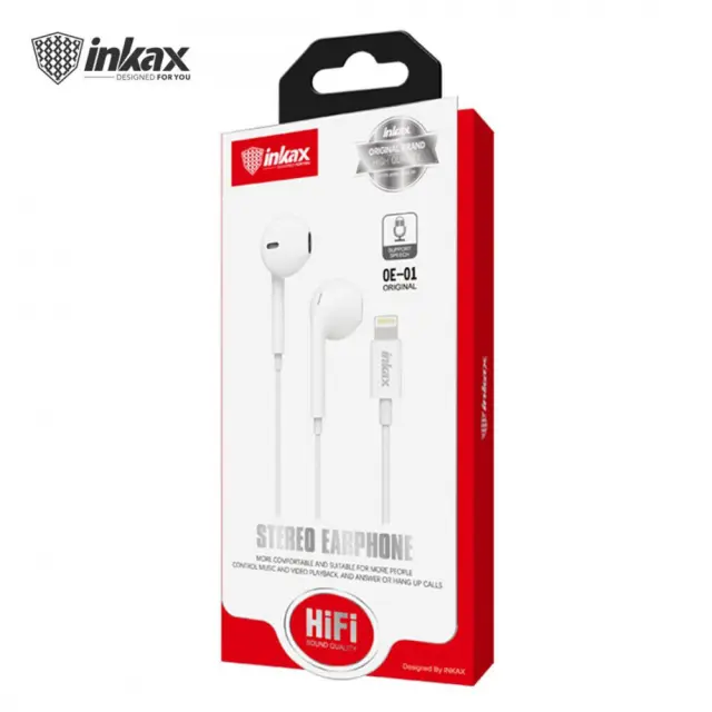 Ακουστικά Inkax OE-01 με Lightning White