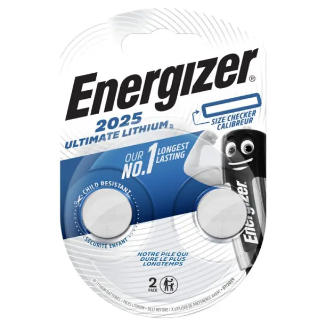 Buttoncell Lithium Energizer CR2025 Τεμ. 2 ENERGIZER ULTIMATE
