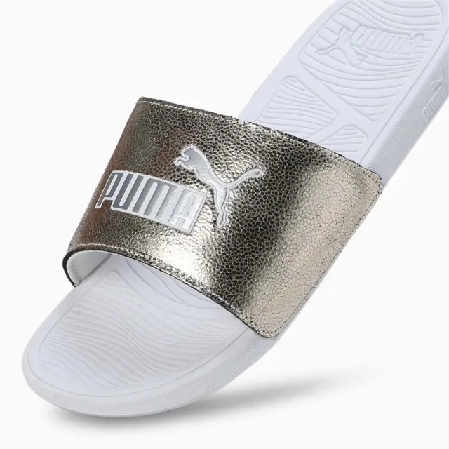 Puma Women's Cool Cat 2.0 Metallic Shine Slides Χρυσό 395395-01 (Puma) 3