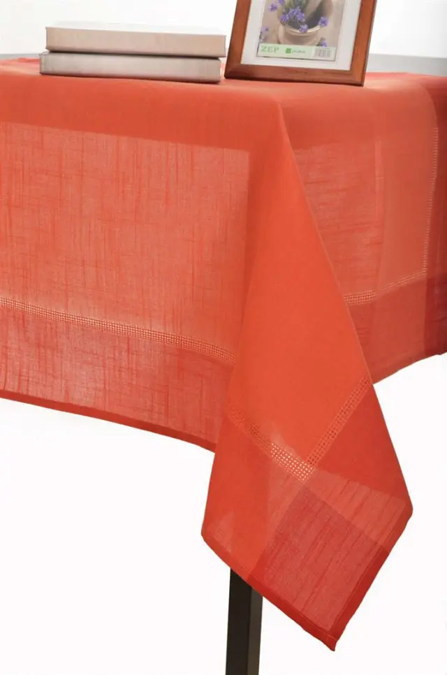 τραπεζομάντηλα nx031 (135cm x 135cm) κεραμιδί - -