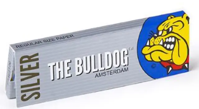 The Bulldog Χαρτάκια - Ασημί 50φ. - Regular Size