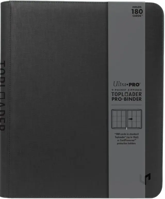 UP - 9-Pocket Zippered Toploader Premium PRO-Binder