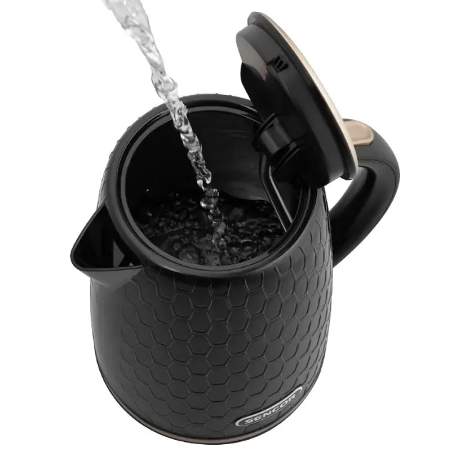 Βραστήρας με 3D Pattern Design 1,7lt 2200W Sencor SWK 7201BK Μαύρο 3