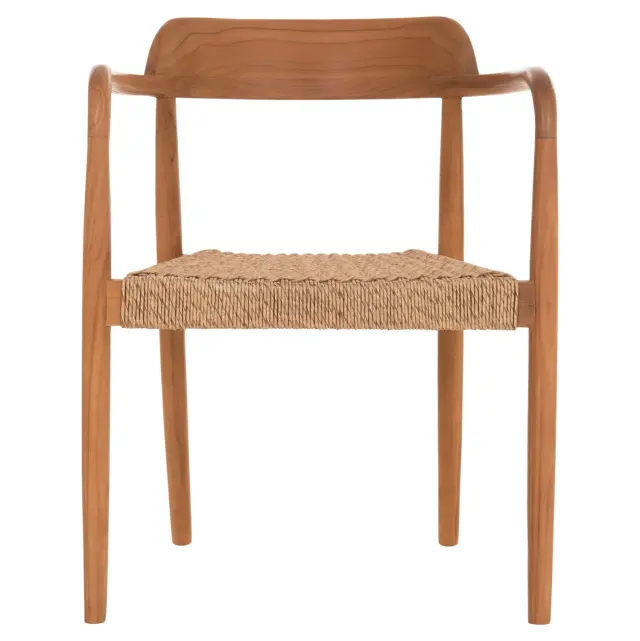 ΠΟΛΥΘΡΟΝΑ ΤΡΑΠΕΖΑΡΙΑΣ FB918350 ΞΥΛΟ TEAK & ΣΧΟΙΝΙ VIRO ΦΥΣΙΚΟ 55x50x71Υεκ. 3