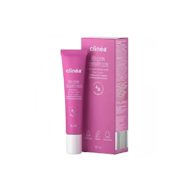 Clinea InstaShrink Αντιγηραντική & Συσφικτική Κρέμα Ματιών κατά των Μαύρων Κύκλων 15ml