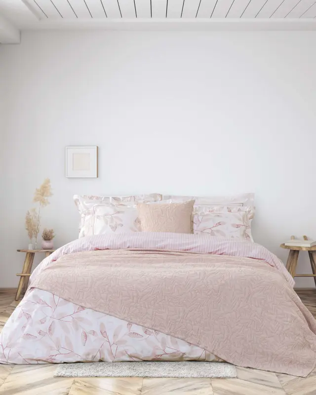 Διακοσμητική Μαξιλαροθήκη 45x45 Ματλασέ Nima Nuve Powder Pink 100% βαμβακερό 2