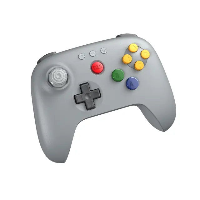 8Bitdo - 64 Bluetooth Controller - Grey - Nintendo Switch 2